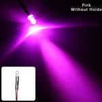 1/20/50 Pcs Emitting Diode 5mm Led Light Pre-wired Pink 50pcs Without Holder
