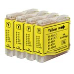 4 Yellow Ink Cartridges compatible with Brother FAX-1355 & MFC-357C