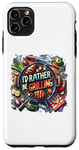 Coque pour iPhone 11 Pro Max I'd Rather Be Grilling Barbecue Grill Cook Barbeque BBQ