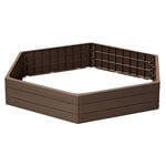 Prosperplast Odlingsbädd Base Woody 149x129x25 cm rustik tegel PROSPERPLAST