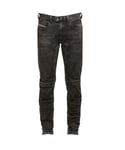 Diesel Mens D-Dean-SP1 009LI Jeans - Black Cotton - Size 28W/30L