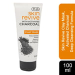 Dr J's Skin Revive Clay Mask, Activated Charcoal 100ml Deep Cleansing Formula