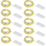 1m 10 Micro String Ljus Små Med Batteri 10 Stycken Led String