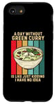 Coque pour iPhone SE (2020) / 7 / 8 Vintage Un jour sans curry vert Je n'en ai aucune idée
