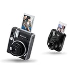 instax mini 40 instant film camera, easy use with automatic exposure, Black & mini 11 Instant Camera Charcoal Gray, Built in Flash and Selfie Lens, Film Sold Separately