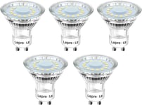 Lepro GU10 LED Bulbs Cool White 5000K, 50W Halogen Spotlight Equivalent, 4W GU10