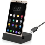 MOELECTRONIX USB 3.1 Type C Docking Station Suitable for Samsung Galaxy A41 | Dock Charging Station Docking Charger Stand | Station Black