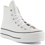 Converse Chuck Taylor All Star 561676 Lift Trainers White Womens UK Size 3 - 8