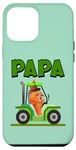 Coque pour iPhone 15 Plus Agriculteur PAPA Tracteur Enfants