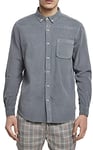 Urban Classics Men's Corduroy Shirt, Dustyblue, XL