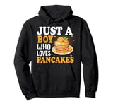 Cute Pancake Art Men Boys Pancake Maker Flapjack Pancakes Pullover Hoodie