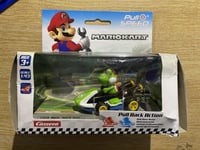 Mario Kart Pull & Speed Luigi Racer Nintendo Pull Back Action 1:43 2.5”