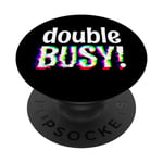 Double occupation ! Design amusant et funky pour les plus occupés au travail PopSockets PopGrip Interchangeable