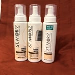 3 X St. Moriz Professional XL Instant Self Tanning Mousse, 300ml, Medium