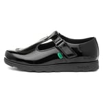 Kickers Kids Boys Fragma T Bar Junior Moc Toe Shoes Black UK 4 (37)