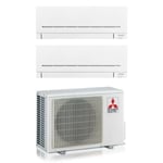 mitsubishi electric dual split inverter air conditioner series ap-vgk 9+9 avec mxz-2f42vf2 r-32 wi-fi integrated 9000+9000