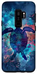 Coque pour Galaxy S9+ Tortue artistique Silhouette Tortue de mer Vie marine