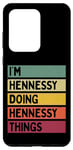 Coque pour Galaxy S20 Ultra Citation personnalisée humoristique I'm Hennessy Doing Hennessy Things