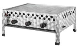 tepro Barbecue à gaz avec grille de cuisson, 3 brûleurs en acier inoxydable d'environ 4 kW chacun, surface de cuisson : environ 56,5 x 46,5 cm, dimensions : environ 66 x 56 x 28,2 cm