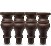 unknow Solid Wood Sofa Feet, Gourd-Shaped Furniture Legs, Tv Stand Coffee Table Support Accessories, Raised Furniture (4 pieces)