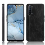 SPAK OPPO Find X2 Lite Case,Soft TPU Frame + PU Leather Hard Cover Protection Case for OPPO Find X2 Lite (Black)