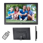 Digital Photo Frame 17 Inch HD with Motion Sensor and Remote Control Digital Photo Frames 16:9 Widescreen LED Screen Digital Picture Frame,Black