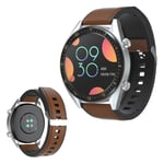 Huawei Watch GT 2 42mm genuine leather watch band - Brown Brun