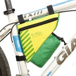 backpacke Bicycle Bag Triangle Bag Beam Bag Mountain Bike Kettle Bag Front Bag Saddle Bag Upper Tube Bag Tool Bag-yellow_20.5 * 18 * 5cm