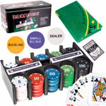 Northix Pokerset - Texas Holdem Multifärg