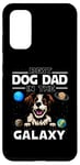 Coque pour Galaxy S20 Best Dog Dad In The Galaxy Brittany Dog Puppy Dogs Lovers