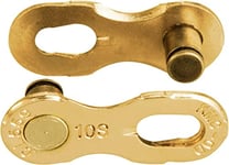 KMC 10 Speed Missinglink Joining Link, Ti-N Gold, 2 Pairs