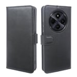 Xiaomi Redmi 14C Plånboksfodral i Äkta Läder, Svart
