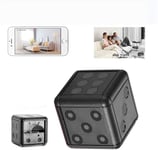 Inmindboom Dice Mini Hidden Spy Camera, Full 1080p Portable Small HD Nanny Cam with Night Vision and Motion Detection, Covert Security Camera House for Home and Office (Black)