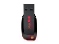 Sandisk Cruzer Blade, 16Gb, 16 Gb, Usb 2.0, Type-A, Sort, Rød