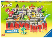 Ravensburger 20980-Labyrinthe Dino Classique de la Famille pour Les Petits Enfants à partir de 4 Ans-Jeu de société adapté pour 2 à 4 Joueurs-Édition Junior sur Le thème des Dinosaures, 20980