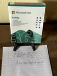 Microsoft 365 Family Software 1-6 Users 12 Month Subscription Brand New Sealed