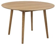 AC Design Furniture Pernille Round Dining Table for 4 People in Oak, Wooden Table in Scandinavian Style, Kitchen Table Dining Room Furniture, Ø: 120 x H: 75 cm