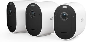 Arlo Pro 5 | Security Camera Outdoor Battery Powered | 3 Camera System | White
