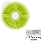 Hot Water Disc Green + 18 Descaling Tablets for TASSIMO AMIA T20 Coffee Machine