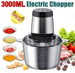 3L Electric Meat Grinder Mincer Mixer Blender Food Chopper Processor Blenders