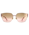 Ted Baker Square Womens Rose Gold Brown Gradient TB1618 Jazmin Metal (archived) - One Size