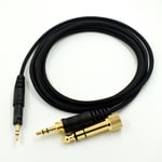 Convient pour Audio-Technica ATH-M50X M40 Câble de casque tressé en cuivre sans oxygène Remplacement audio