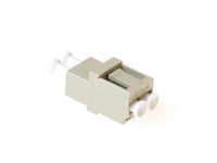 Act Fiber Optic Lc Duplex Adapter Multimode Square Lc Duplex Adapter Mm Grey Om2 (Ea9002)