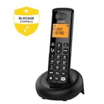 Alcatel E260 S.Voice - Téléphone sans Fil DECT avec répondeur : Design Compact, Grand écran rétroéclairé, Fonction Mains-Libres, Blocage des appels indésirables