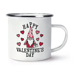 Happy Valentine's Day Gonk Gnome Enamel Mug Cup Love Girlfriend Boyfriend Wife