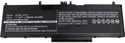 MicroBattery 83.22Wh Dell Laptop Battery - Composants de notebook supplémentaires (Batterie/Pile, DELL, Precision 3510, Precision 3510 Workstation)