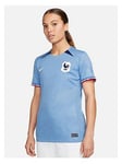 Nike France Women's 2023 Home Stadium Short Sleeved Shirt - Blue, Blue, Size M, Women
