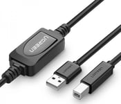 Ugreen Usb Cable Active Usb 2.0 A-B Ugreen Us122 Cable For Printer, 10M (Black)