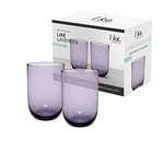 Villeroy & Boch - Like Lavender long drink glass set 2 pces, coloured glass purple, capacity 385 ml