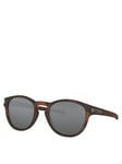 Oakley Oakkley Latch Oval Sunglasses - Brown